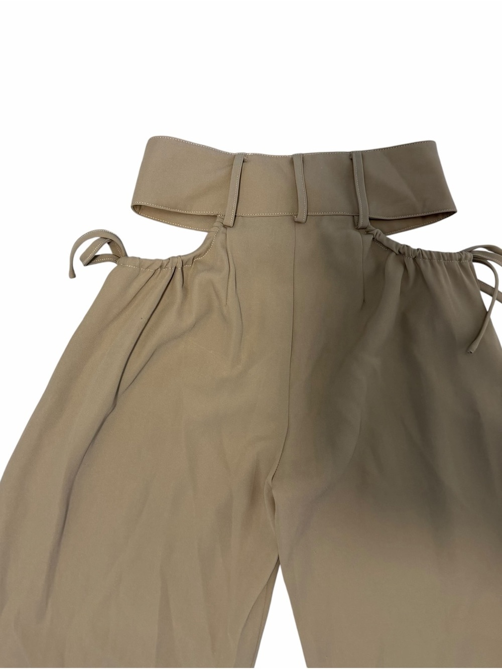 superdown Benny Cut Out Wide Leg Pants Khaki XXS REVOLVE - Picture 4 of 6